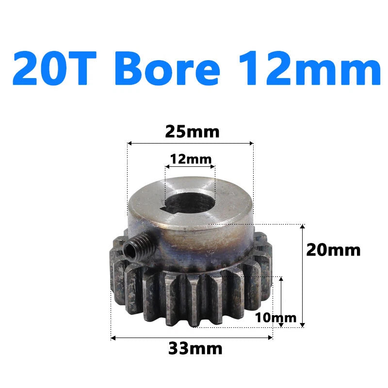 1.5 Module Spur Gear Bore 6/8/10/12/15mm Teeth 10-60 Pinion Pitch 4.71mm