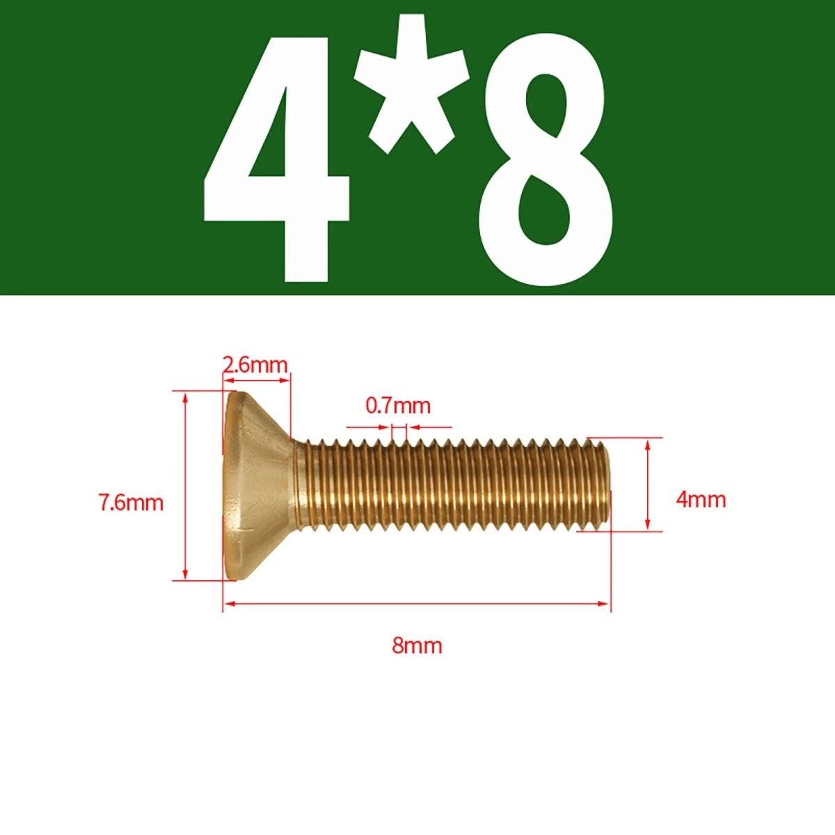 Brass Pozi Countersunk Machine Screws DIN 965 M2 - M8 Flat Head - HomeDIYer