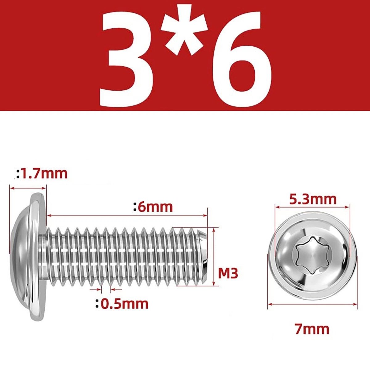 Torx Flanged Button Head Screws — 18 - 8 Stainless Steel, ISO 7380 - 2, M2 to M8 - HomeDIYer