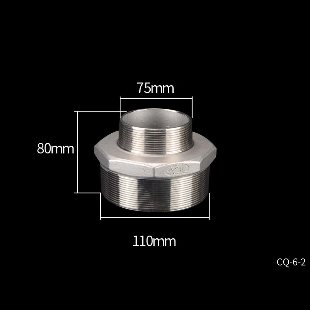 Stainless Steel Threaded Pipe Reducer Nipple — BSP Male to Male Fitting
