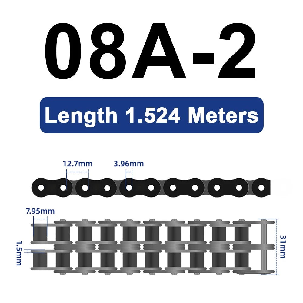 04C 05B 06B 06C 08A 08B 10A Roller Chain Quality Simplex Double Row 1.524 METRES