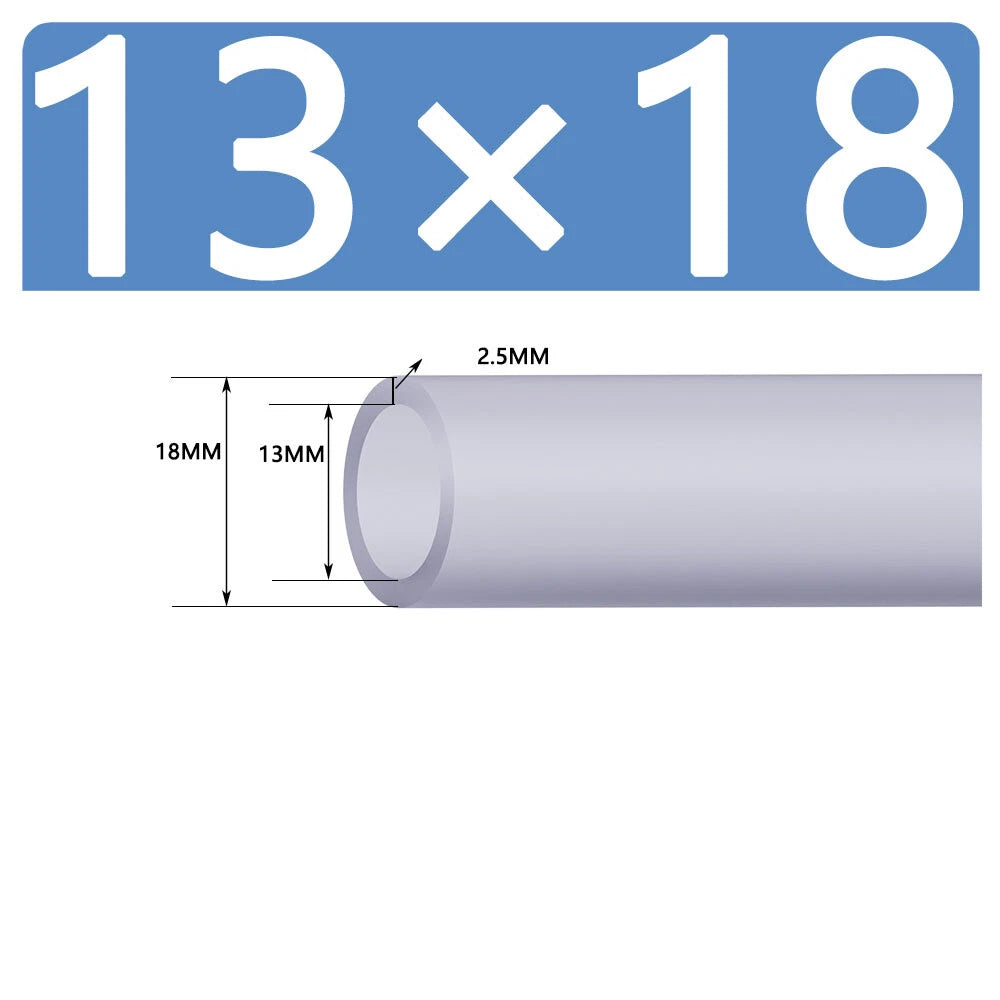 Silicone Vacuum Hose Pipe — White Rubber Tube for Water, Air & Coolant | ID 2mm–38mm