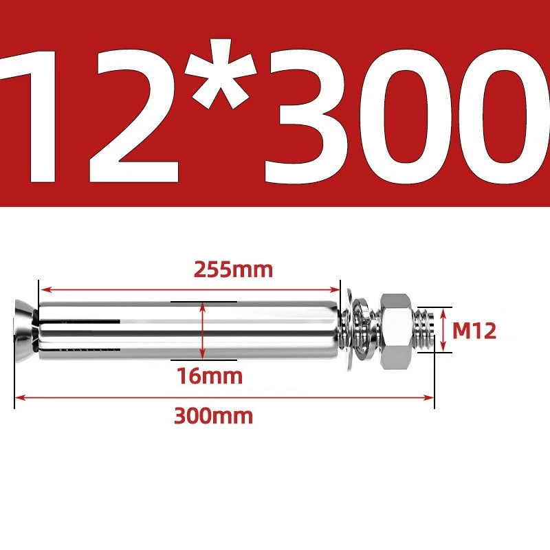 M6-M20 Stainless Steel Concrete Expansion Anchor Bolts – Extra Long