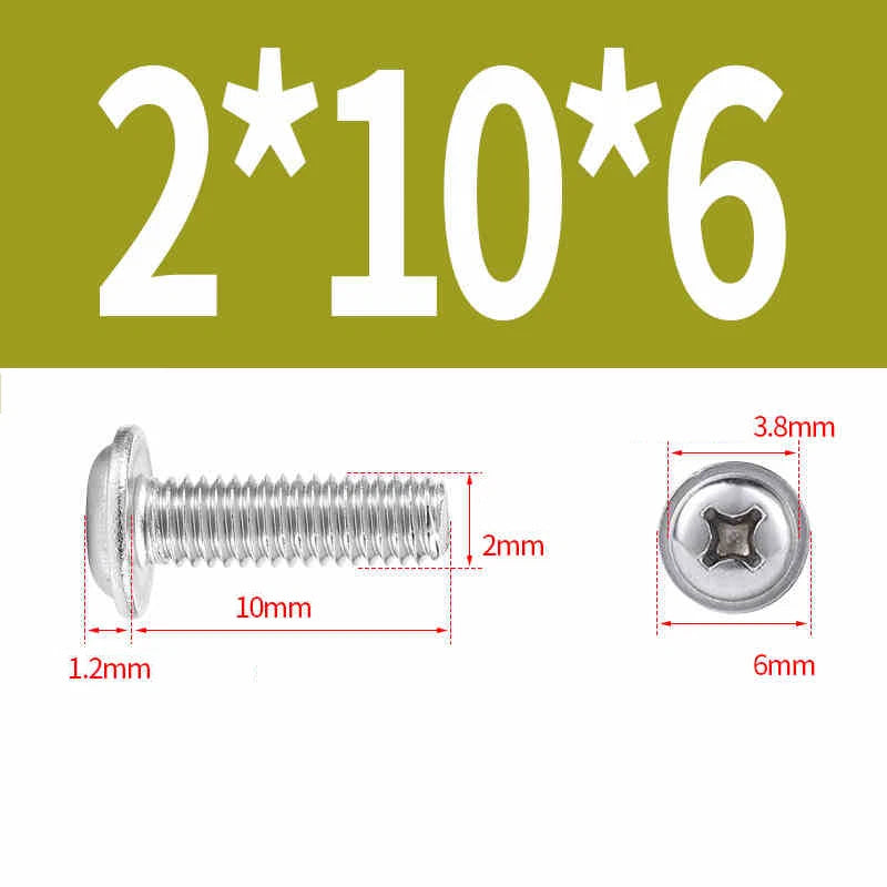 Phillips Flanged Pan Head Machine Screws M1.4 to M4 Multiple Lengths