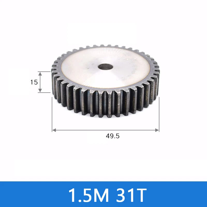 Spur Gears Pinion Gear 1.5/2.5/3/4/5 Mod Transmission Gears 45# Steel Flat Gears