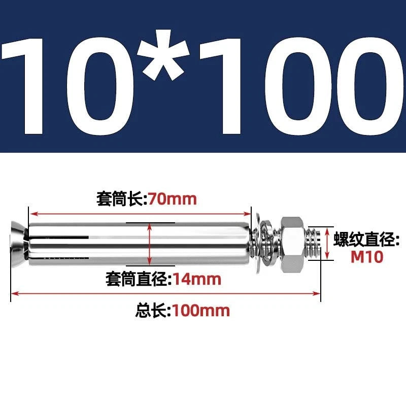 Stainless Steel Expansion Anchor Bolts for Concrete & Masonry — M6 to M20