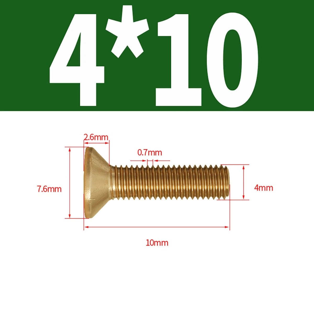 Brass Pozi Countersunk Machine Screws DIN 965 M2 - M8 Flat Head - HomeDIYer