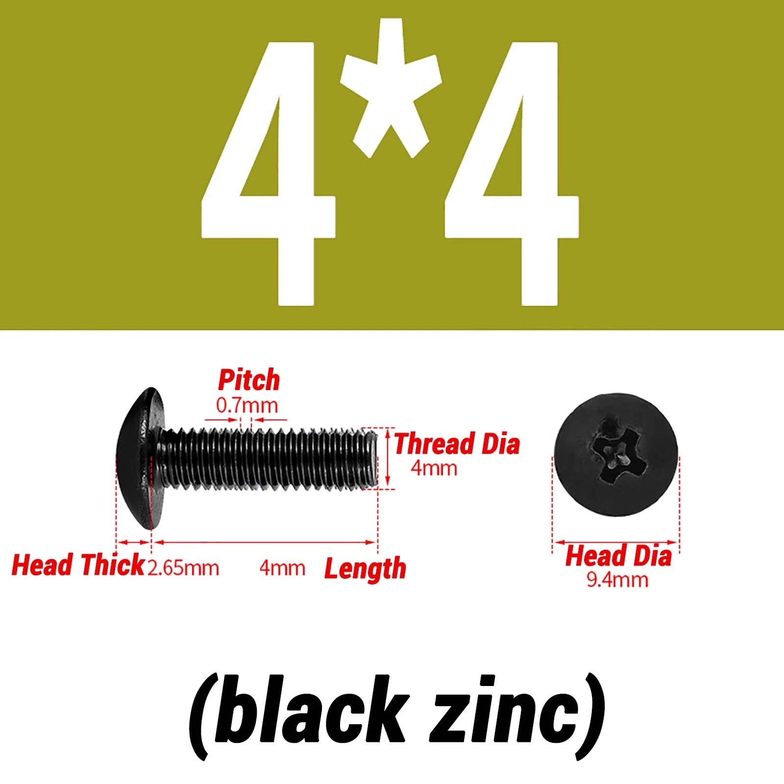 M2–M6 Pan Head Self‑Tapping Sheet Metal Screws – Black Oxide Carbon Steel