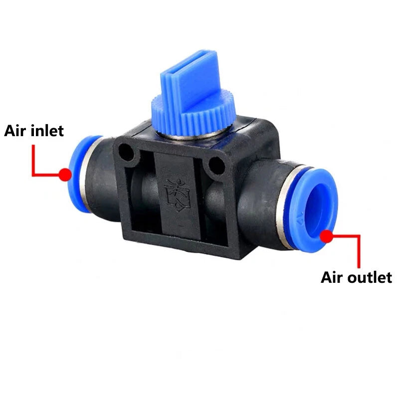 Pneumatic Push-to-Connect Fittings — Nylon Air Hose Tube Connectors, 22 Types