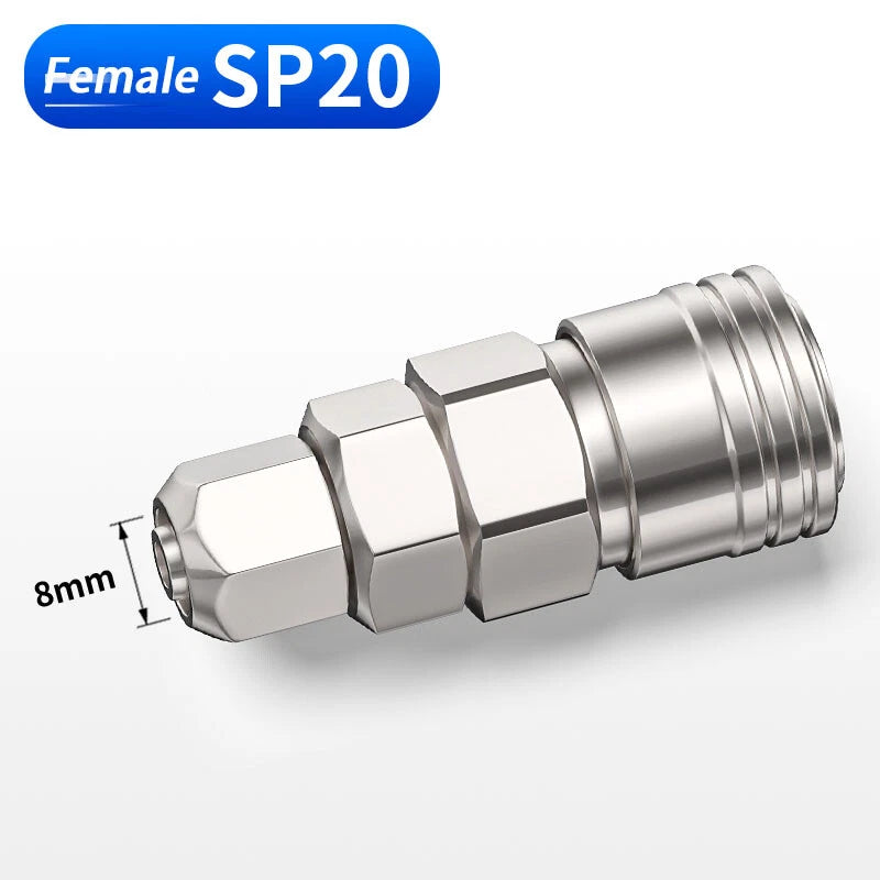 Air Compressor Quick Release Coupler — Plastic & Steel, All Models (1/4" to 1/2")