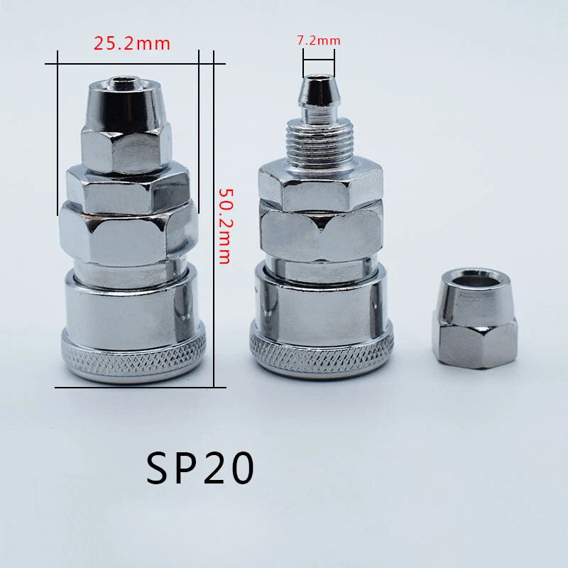 Iron Chrome Plated C-Type Quick Connector Quick Disconnect Air Hose Fitting