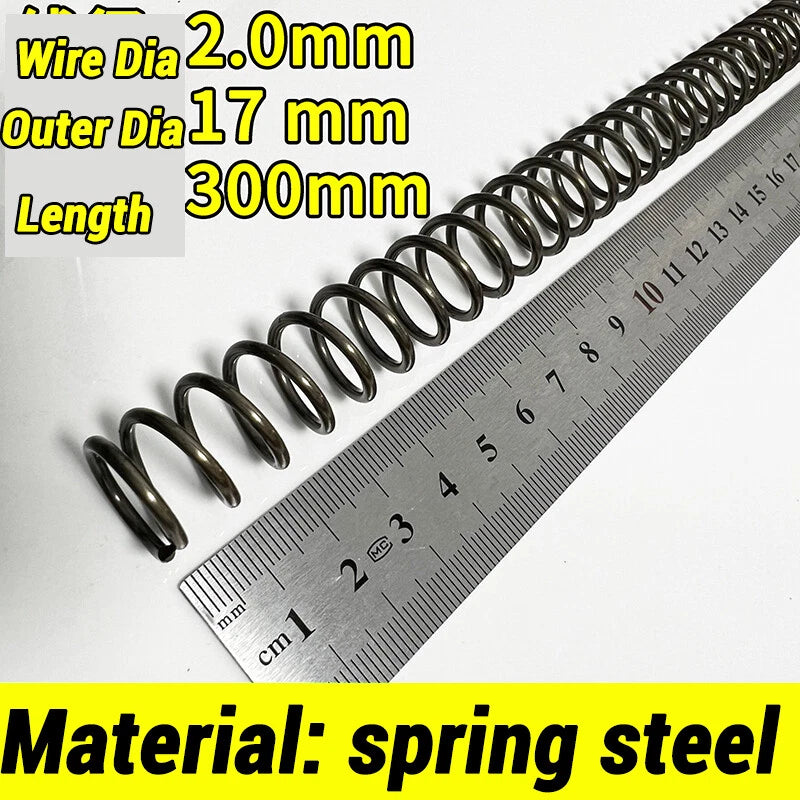Compression Spring Various Size 2-60mm Diameter & 300mm Length Pressure Small