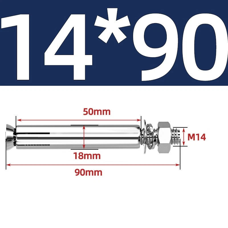 M6-M20 Stainless Steel Concrete Expansion Anchor Bolts – Extra Long