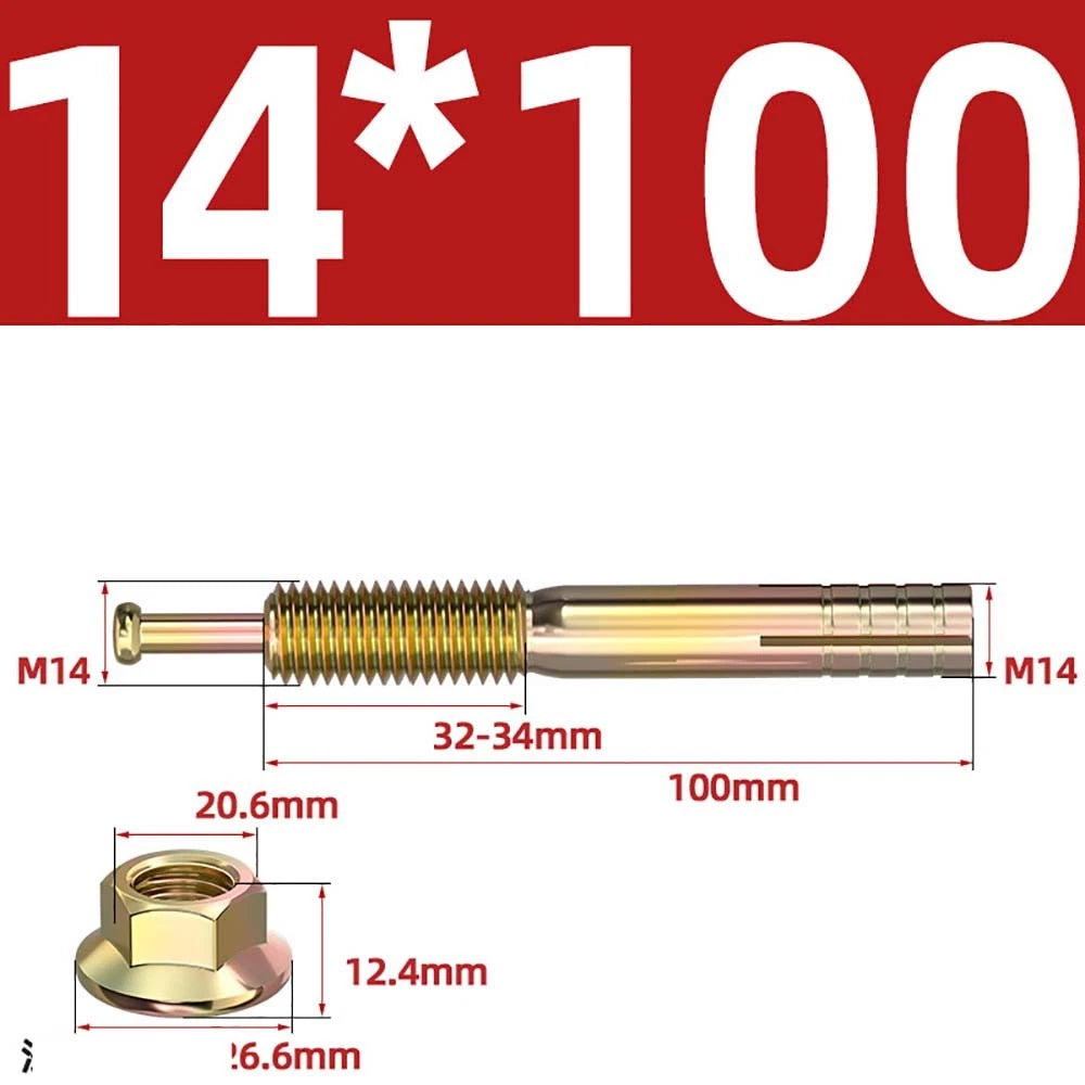 Carbon Steel Expansion Anchor Bolts — M6 to M24, 45mm to 250mm