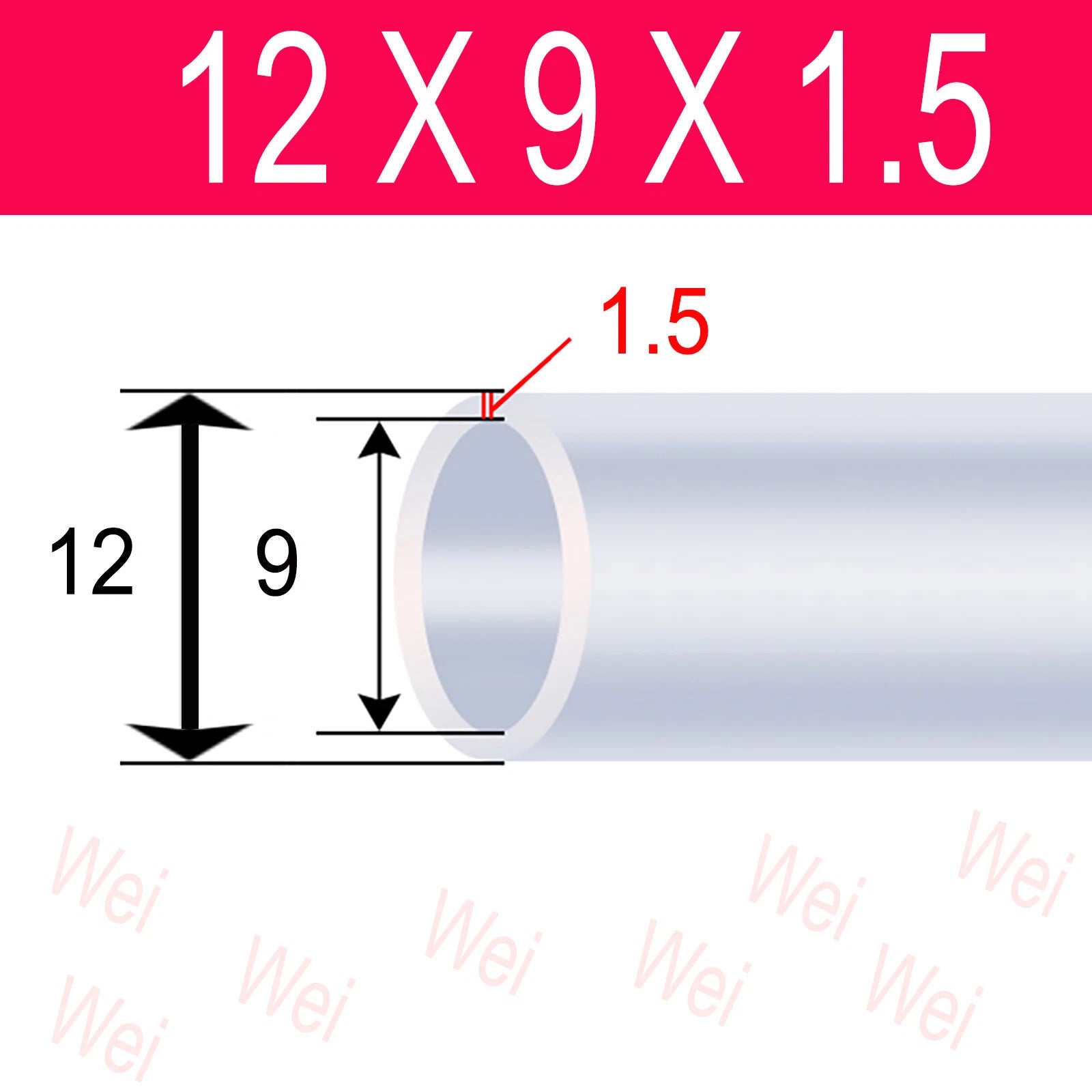 Clear Flexible PVC Tubing – OD 3mm to 57mm, Custom Cut Lengths