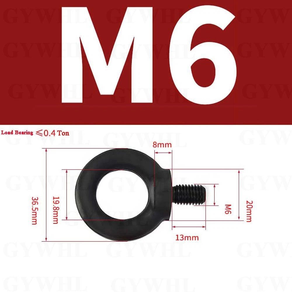 DIN 580 Lifting Eye Bolts & Nuts — G80 & 12.9 Manganese Steel, M6–M36 - HomeDIYer