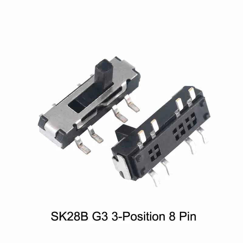 Miniature Slide Switch — 2P2T / 2P3T, 2 & 3 Position, SS/SK Series (G1.5–G6)