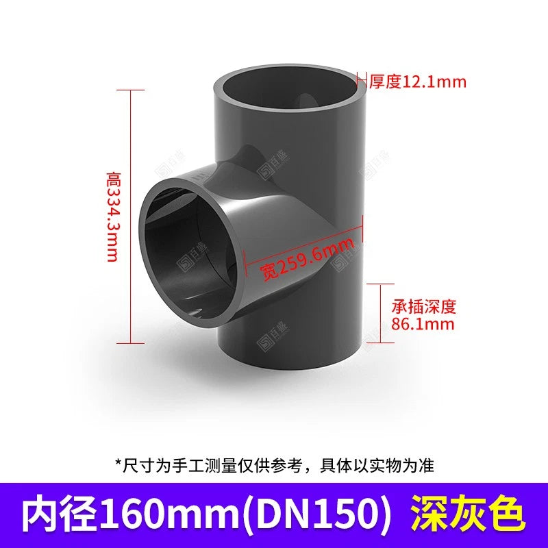 PVC Plumbing Fittings 45° Elbow-Straight-Tee Pipe Connector Solvent Weld