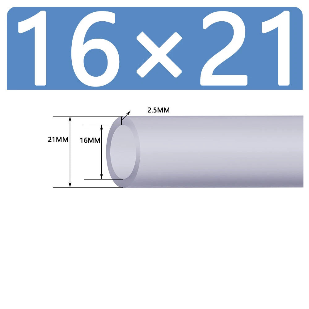 Silicone Vacuum Hose Pipe — White Rubber Tube for Water, Air & Coolant | ID 2mm–38mm