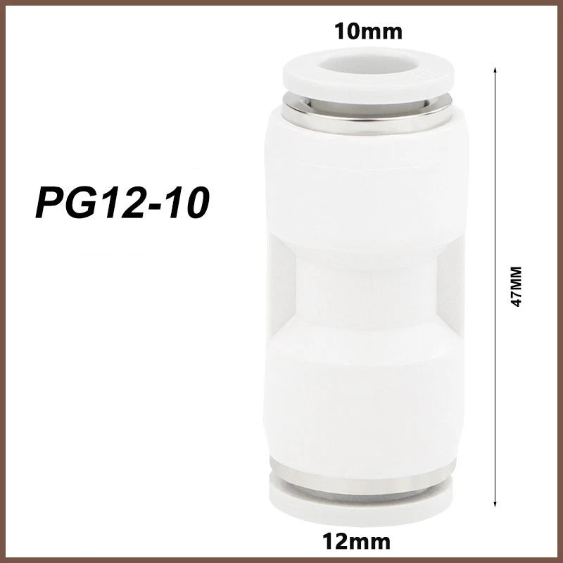 Pneumatic Push Fit Connectors Air Hose Speed Push In Fittings PU PE PY PG PEG