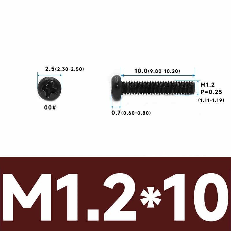 Phillips Pan Head Machine Screws – Carbon Steel M1 to M4, Multiple Lengths & Finishes - HomeDIYer