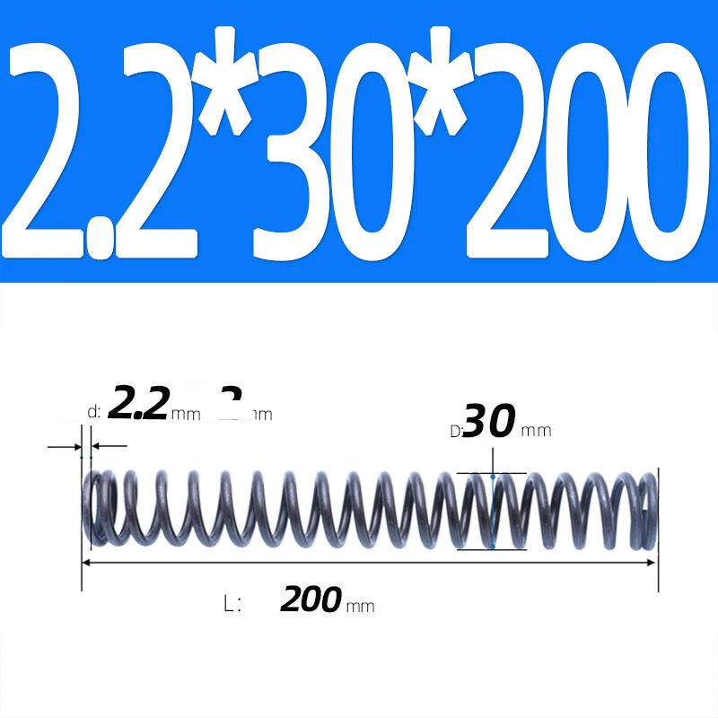 200mm Length Stainless Steel Compression Spring 2 - 4mm Pressure/ Coil Springs