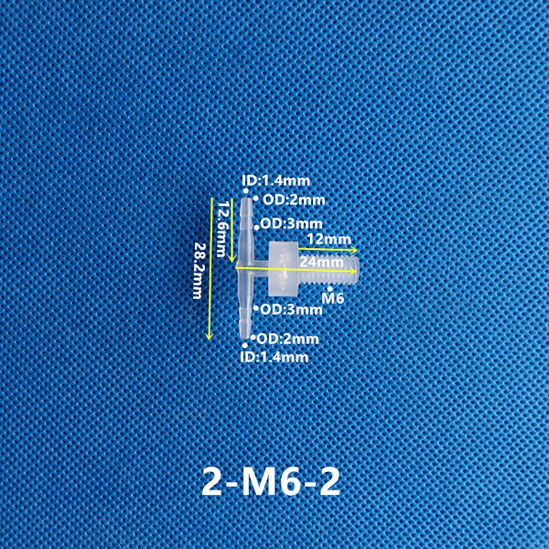 Plastic Male Thread 3-Way Hose Barb Connector — BSP & Metric, Equal Diameter