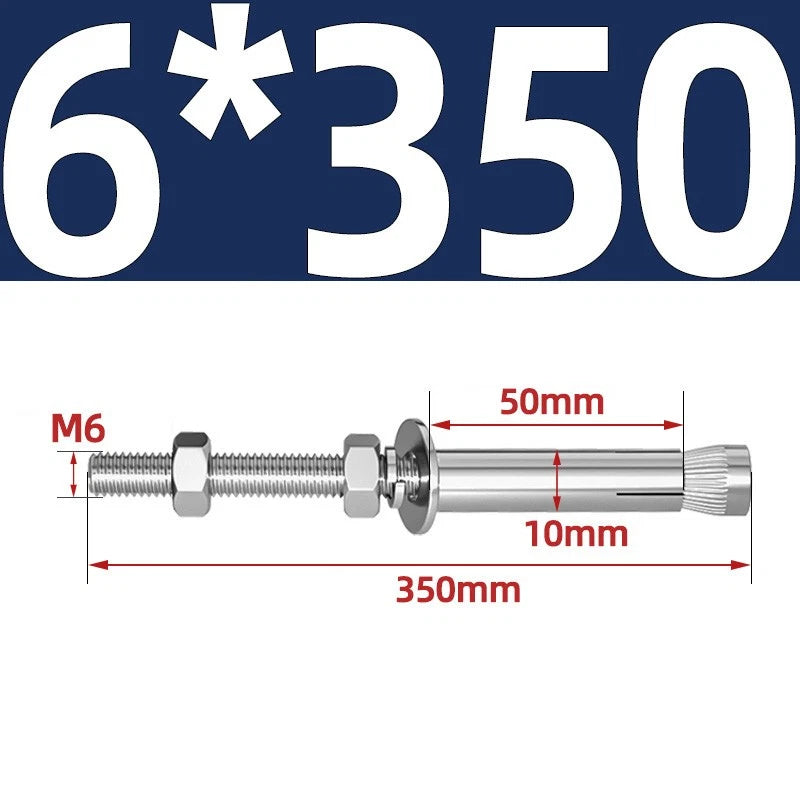 M6-M20 Stainless Steel Concrete Expansion Anchor Bolts – Extra Long