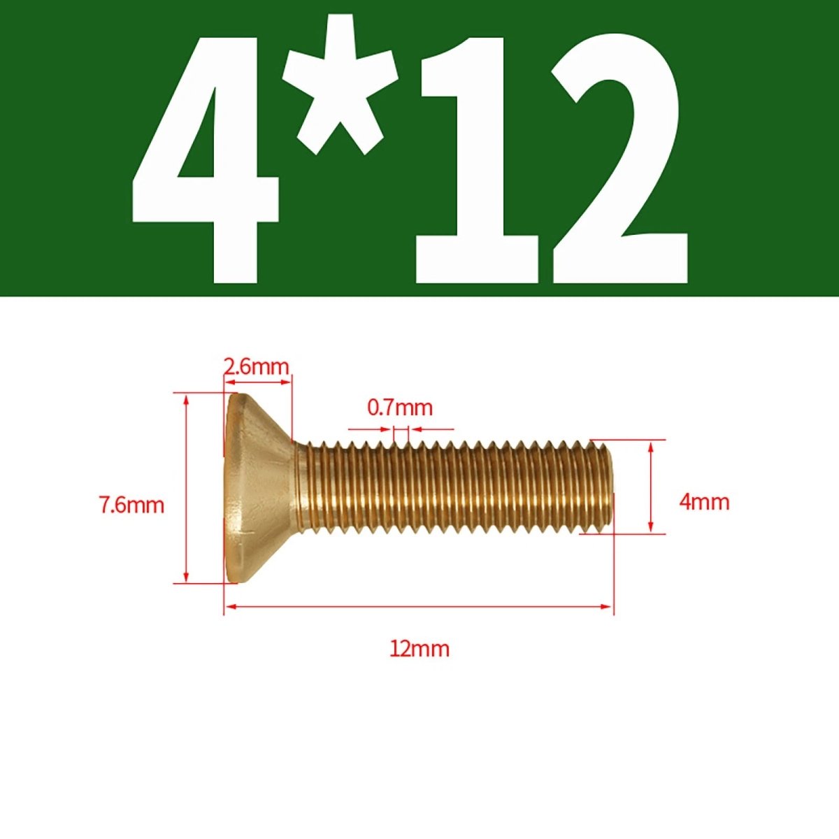 Brass Pozi Countersunk Machine Screws DIN 965 M2 - M8 Flat Head - HomeDIYer
