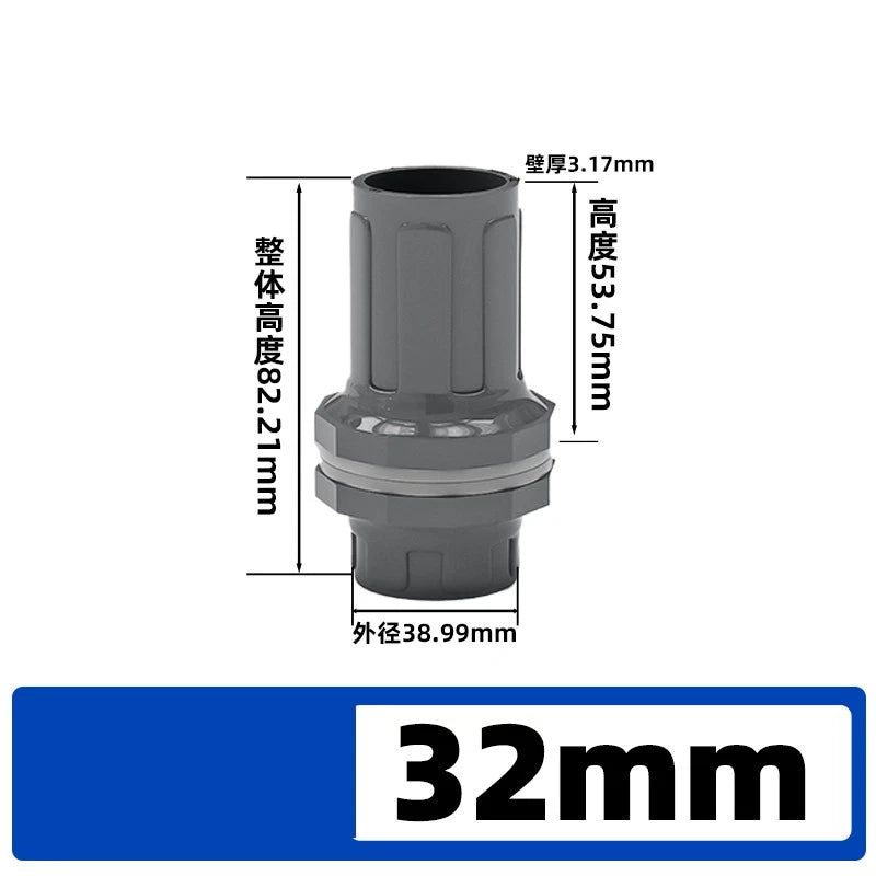PVC Metric Pipe Fittings for Aquarium & Fish Tank — Straight, Elbow, T-piece, Ball Valve & More