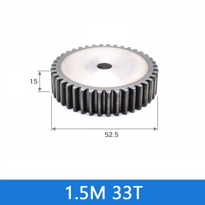 Spur Gears Pinion Gear 1.5/2.5/3/4/5 Mod Transmission Gears 45# Steel Flat Gears