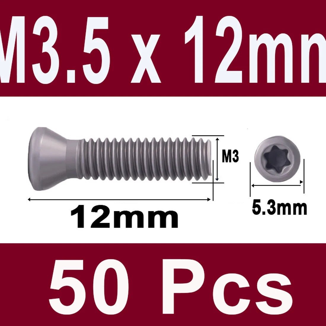 12.9 Grade Torx Flat Head Machine Screws — Carbon Steel, M1.6 to M6 - HomeDIYer