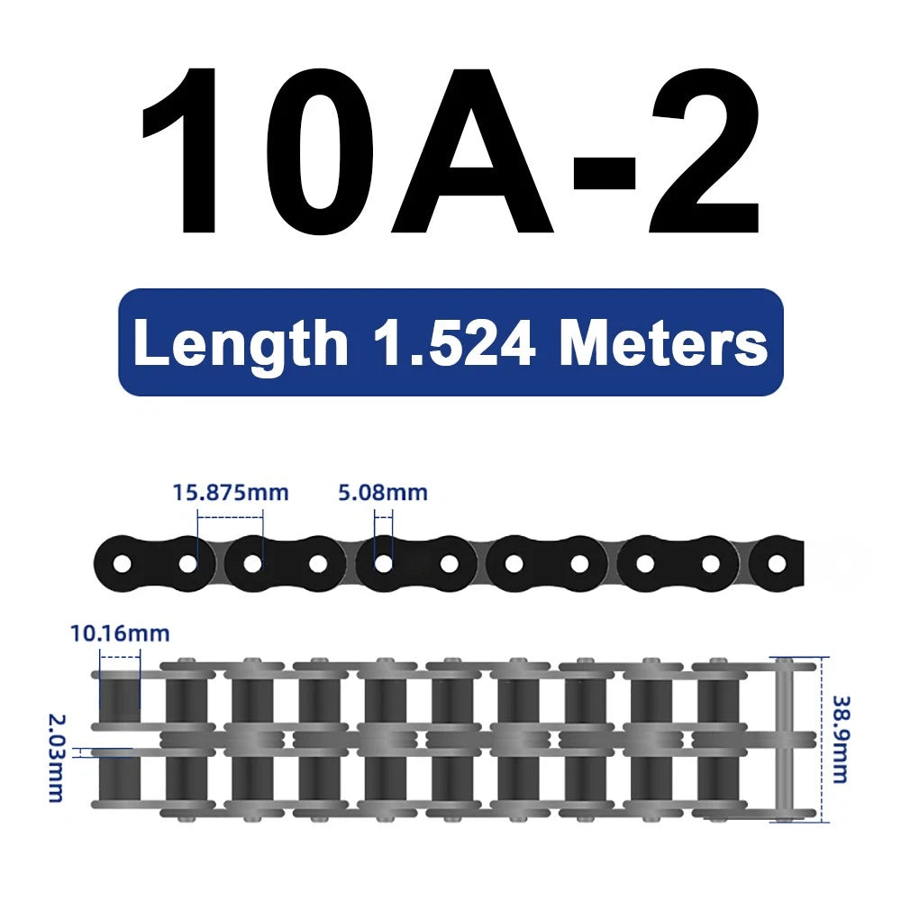 04C 05B 06B 06C 08A 08B 10A Roller Chain Quality Simplex Double Row 1.524 METRES
