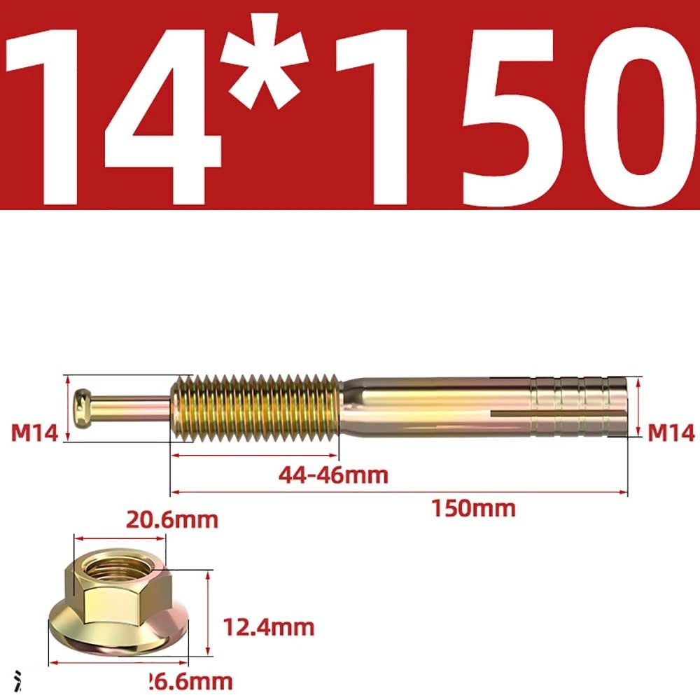 Carbon Steel Expansion Anchor Bolts — M6 to M24, 45mm to 250mm