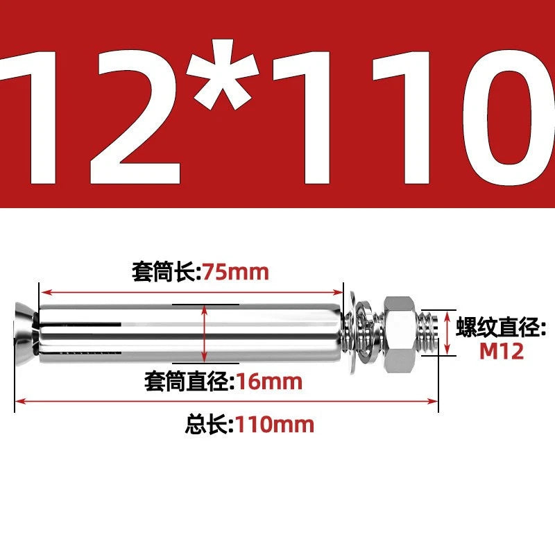 Concrete Expansion Anchor Bolts M6–M16 | Extra Long Masonry Sleeve Anchors