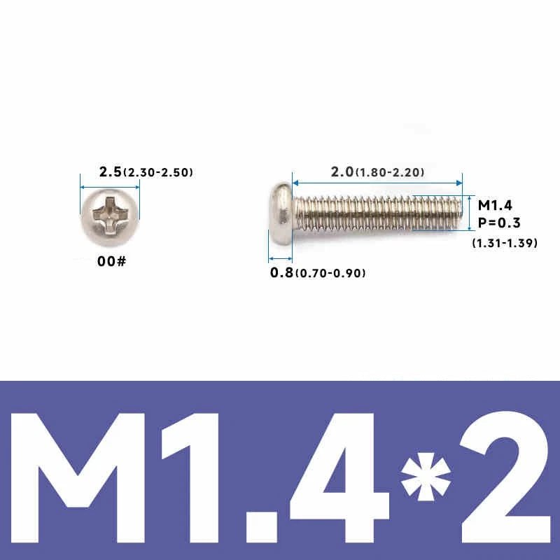 Phillips Pan Head Machine Screws – Carbon Steel M1 to M4, Multiple Lengths & Finishes - HomeDIYer