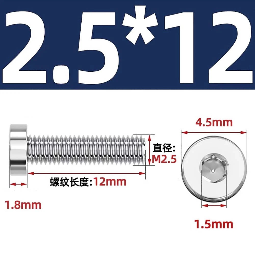 M1.4–M12 Low Head Socket Cap Screws – A2 Stainless Steel, Space‑Saving Design for Tight Clearances