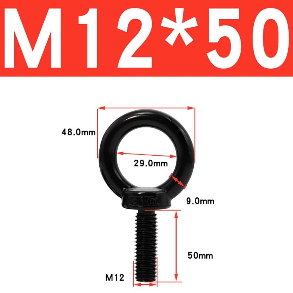 A2 304 Stainless Steel Lifting Eye Bolt — Metric M3 to M20, Rigging & Lifting Screw Eye - HomeDIYer