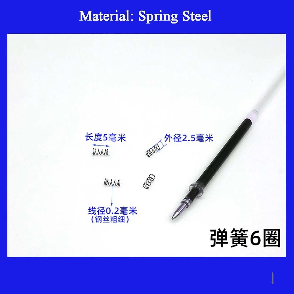 Spring Steel Small Compression Spring 0.2/0.3/0.4mm Wire Diameter 3-50mm Length