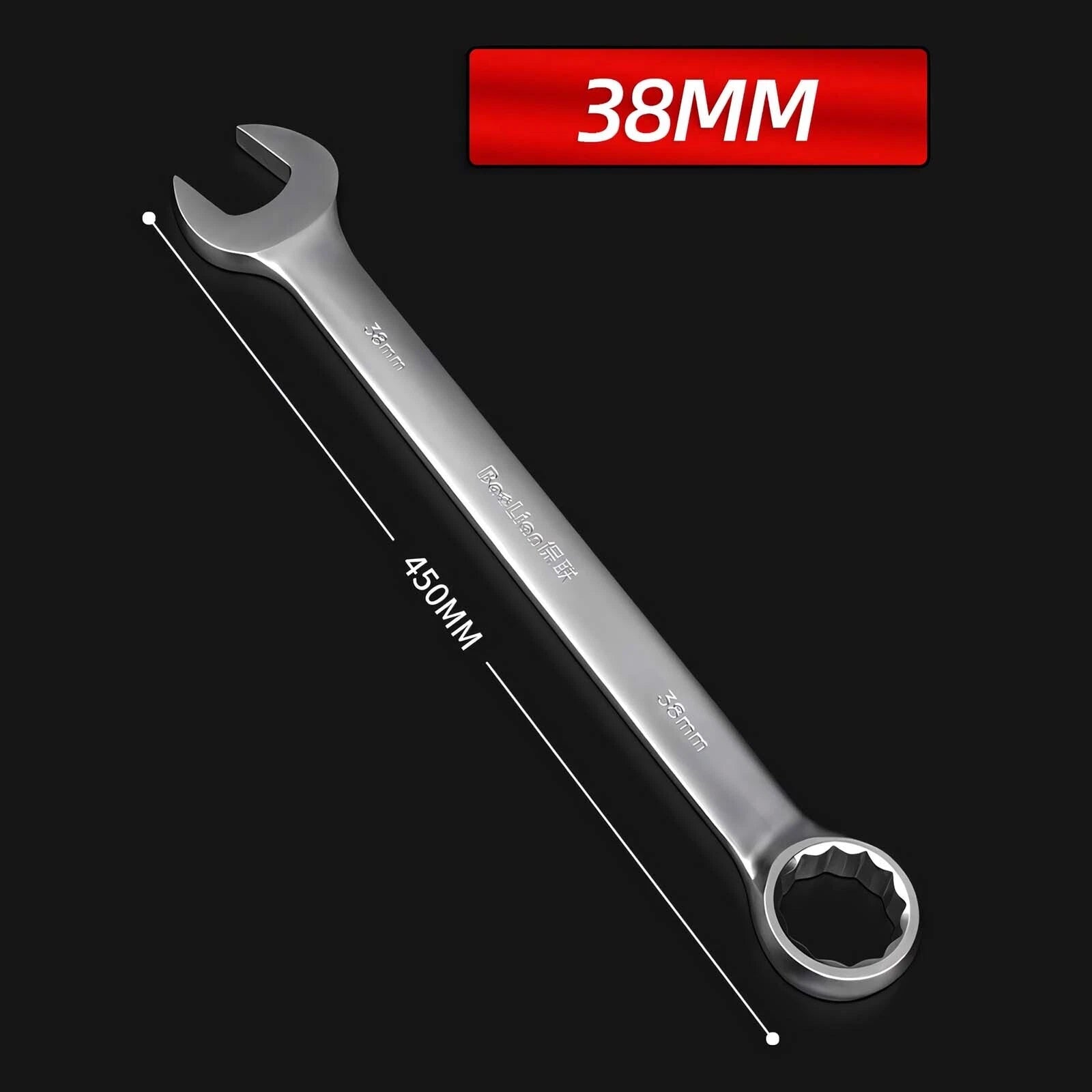 Matt Combination Wrench Set Ignition Spanner Steel Tools Metric SAE 6MM-50MM