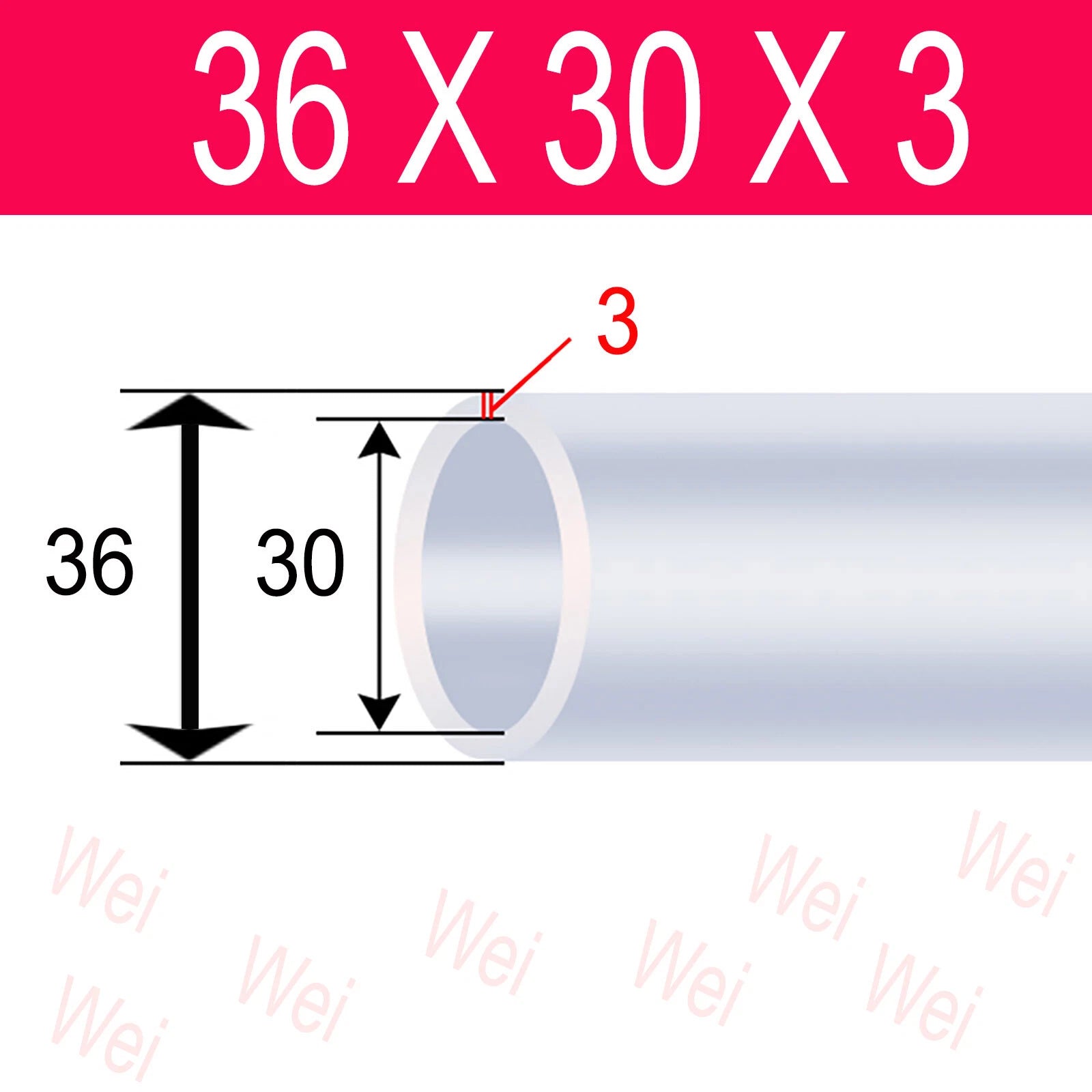 Clear Flexible PVC Tubing – OD 3mm to 57mm, Custom Cut Lengths