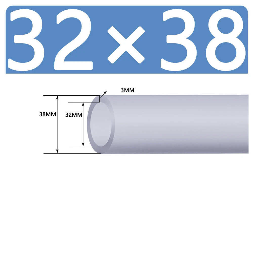 Silicone Vacuum Hose Pipe — White Rubber Tube for Water, Air & Coolant | ID 2mm–38mm