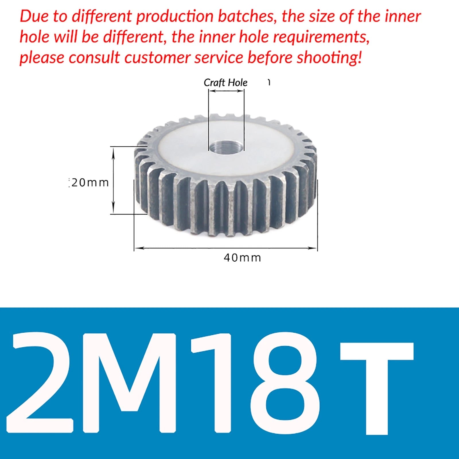 1/1.5/2 Mod 12T-150T Spur Gear 45# Steel Pinion Gear Thickn10-20mm Transmission