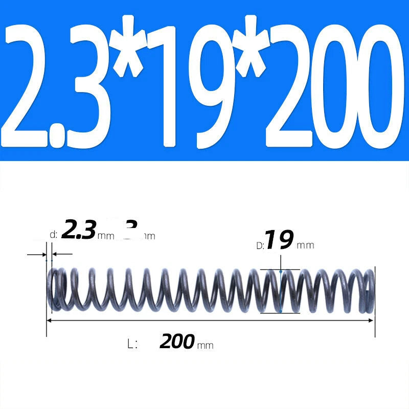200mm Length Stainless Steel Compression Spring 2 - 4mm Pressure/ Coil Springs