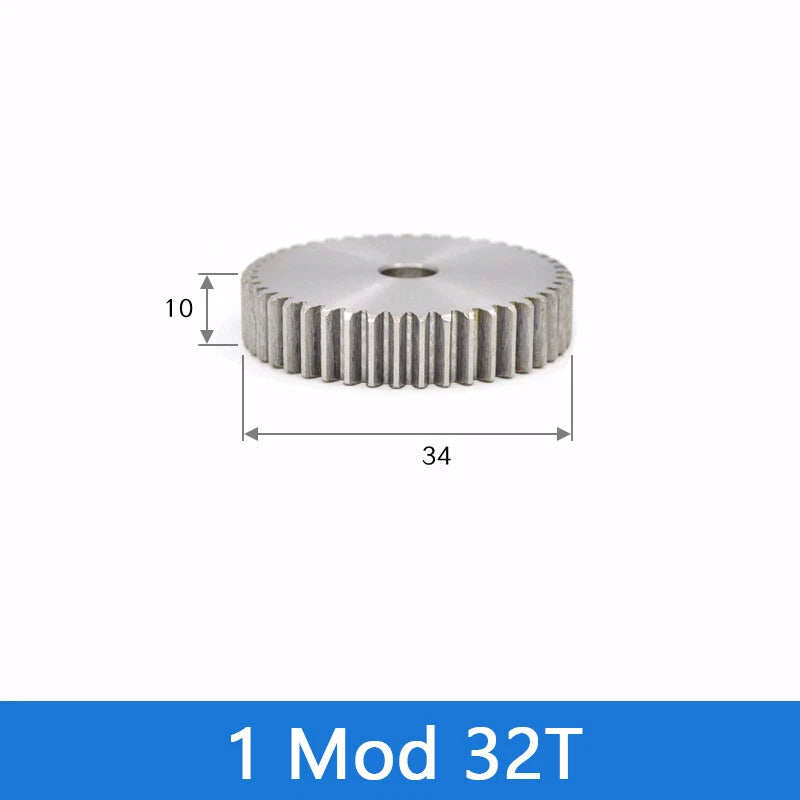 Spur Gear 45# Steel Transmission Gear 1/2 Module 12-160 Teeth Pinion Motor Gear