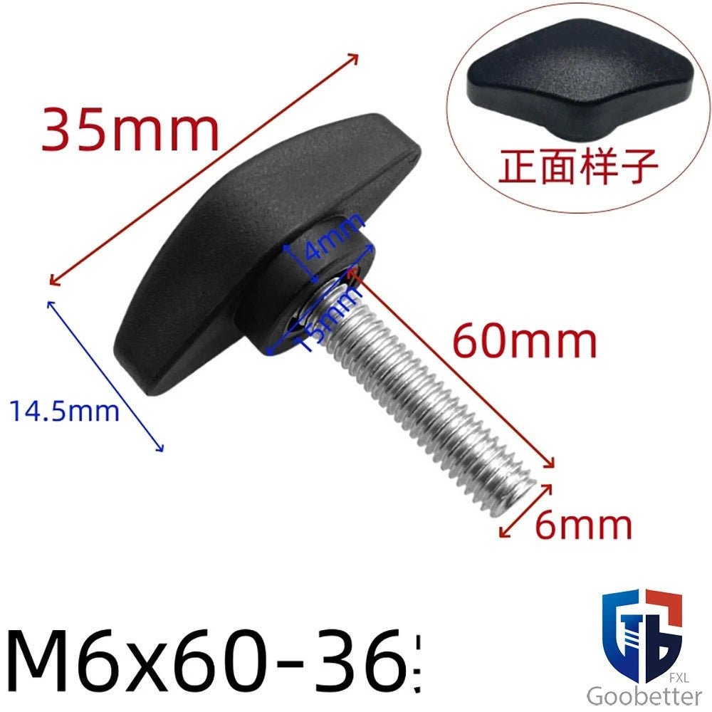 Wing Knob Thumb Screws & Clamping Nuts — M5 M6 M8 M10, D36 / D55 Flange - HomeDIYer