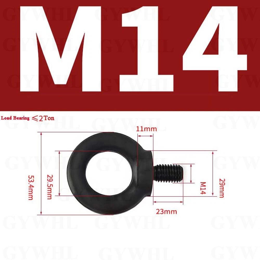 DIN 580 Lifting Eye Bolts & Nuts — G80 & 12.9 Manganese Steel, M6–M36 - HomeDIYer