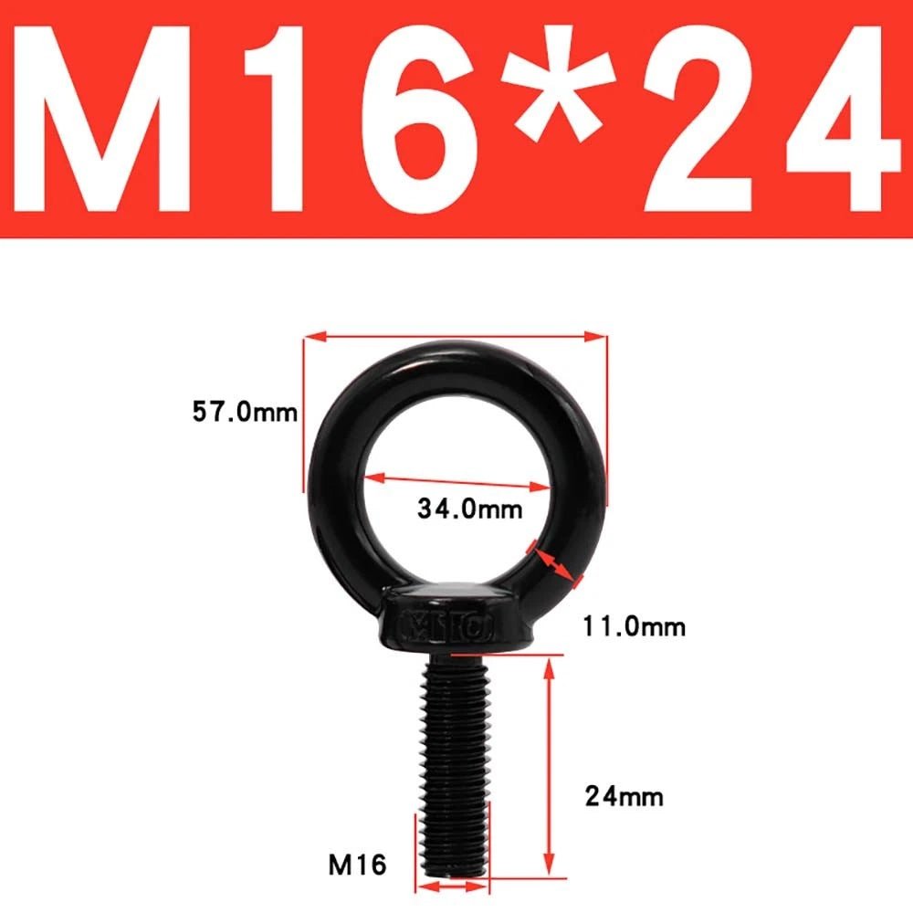 A2 304 Stainless Steel Lifting Eye Bolt — Metric M3 to M20, Rigging & Lifting Screw Eye - HomeDIYer