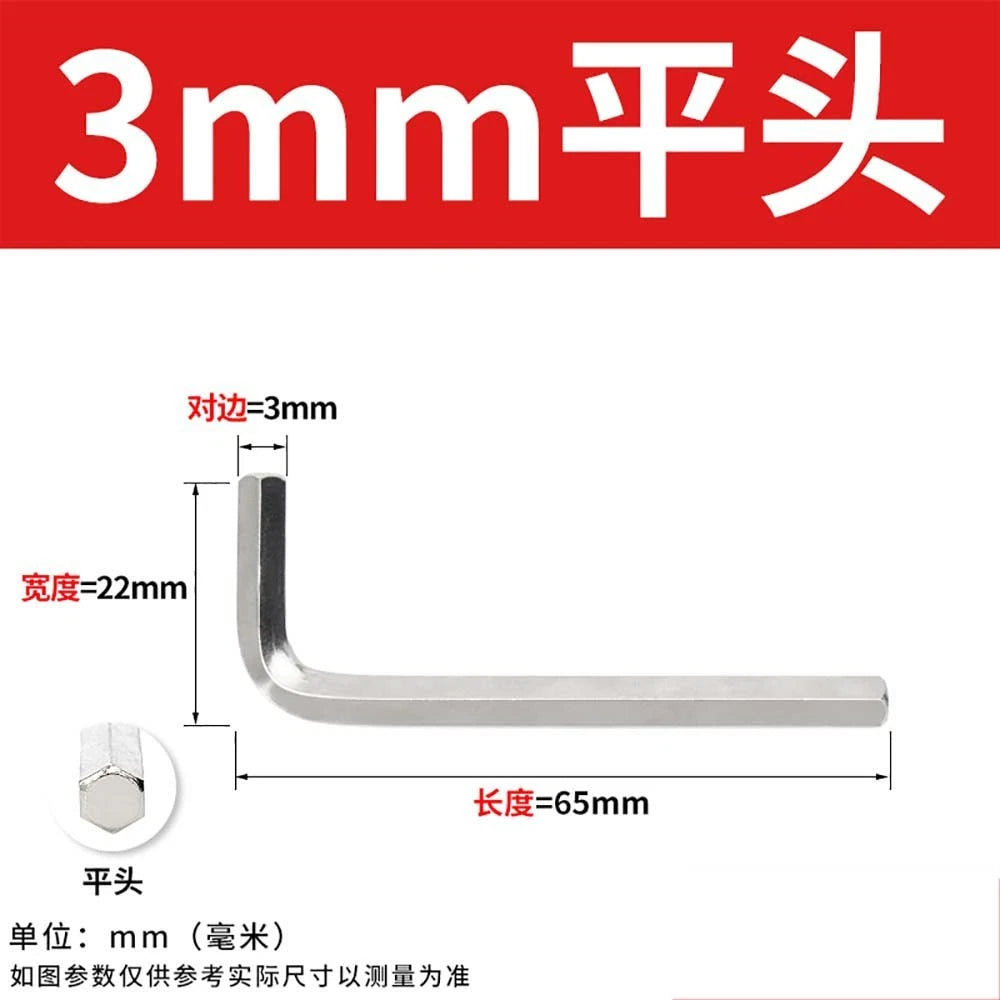 Hex Keys 1.5-2.2mm Allen Keys Ball/Flat End Hex Key Hex Wrenches Alloy Steel