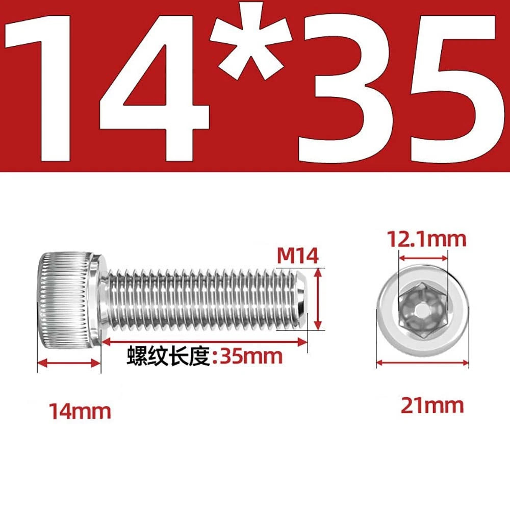 Socket Head Cap Screws – A2 Stainless Steel, M6 to M24, Hex Drive (DIN 912)